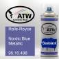 Preview: Rolls-Royce, Nordic Blue Metallic, 95.10.498: 400ml Sprühdose, von ATW Autoteile West.